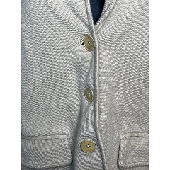 Lauren Ralph Lauren Women's Ivory Cotton Knit Blazer Size Large - Picture 6 of 12